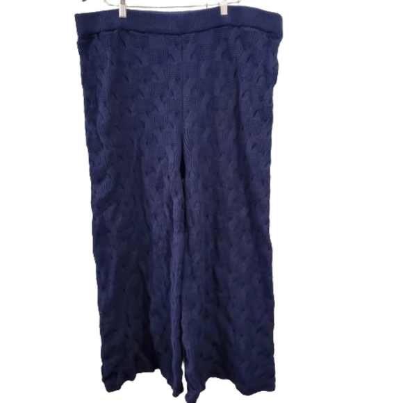 NWOT Rachel Comey Knit Navy Blue Pull On Plus Size Pants Size 2X - Picture 2 of 9